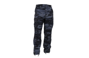 Image of Rothco Color Camo Tactical BDU Pants - Mens, Small, Midnight Blue Camo, 4712-MidnightBlueCamo-S27-31Waist