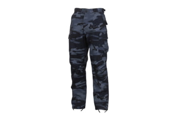 Image of Rothco Color Camo Tactical BDU Pants - Mens, Small, Midnight Blue Camo, 4712-MidnightBlueCamo-S27-31Waist