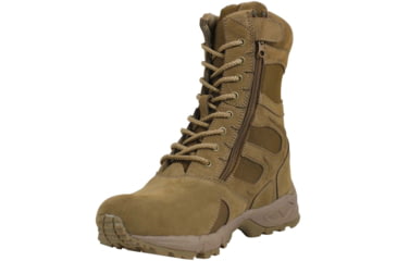Image of Rothco Forced Entry 8in Deployment Boots w/Side Zipper, AR670-1 Coyote Brown, 7 US, Wide, 5763-AR670-1CoyoteBrown-7-W