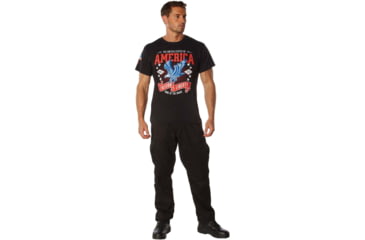 Image of Rothco Freedom &amp; Liberty Patriotic T-Shirt, Black, Small, 18125-Black-S