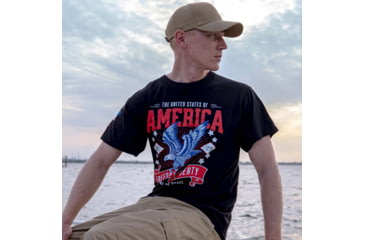 Image of Rothco Freedom &amp; Liberty Patriotic T-Shirt, Black, Small, 18125-Black-S