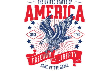 Image of Rothco Freedom &amp; Liberty Patriotic T-Shirt, White, Medium, 18120-White-M