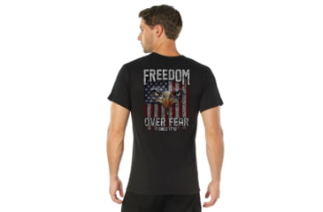 Image of Rothco Freedom Over Fear T-Shirt - Mens, Black, Medium, 18170-Black-M
