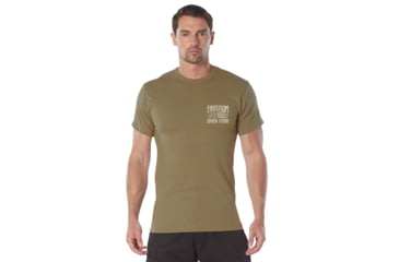 Image of Rothco Freedom Over Fear T-Shirt - Mens, Coyote Brown, Small, 18180-CoyoteBrown-S