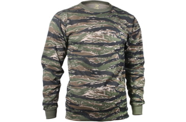 Image of Rothco Long Sleeve Camo T-Shirt, Tiger Stripe Camo, XL, 66787-TigerStripeCamo-XL