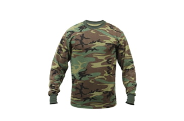 Image of Rothco Long Sleeve Camo T-Shirt, Woodland Camo, 2XL, 6678-WoodlandCamo-2XL