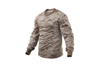 Image of Rothco Long Sleeve Digital Camo T-Shirts, Desert Digital Camo, M, 5742-DesertDigitalCamo-M