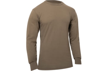 Image of Rothco Long Sleeve Solid T-Shirt, Brown, Medium, 60217-Brown-M