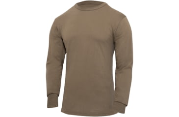 Image of Rothco Long Sleeve Solid T-Shirt, Brown, Medium, 60217-Brown-M