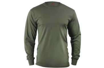 Image of Rothco Long Sleeve Solid T-Shirt, Olive Drab, M, 60118-OliveDrab-M