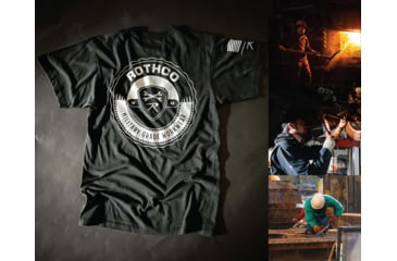 Image of Rothco Military Grade Workwear Bottle Cap T-Shirt, Black, S, 11360-Black-S