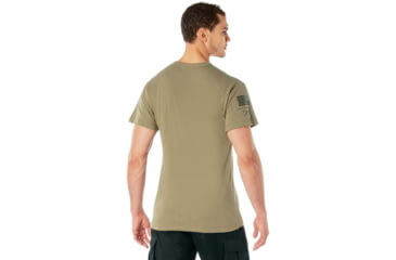 Image of Rothco Military Grade Workwear Graphic T-Shirt, Coyote Brown, S, 11345-CoyoteBrown-S