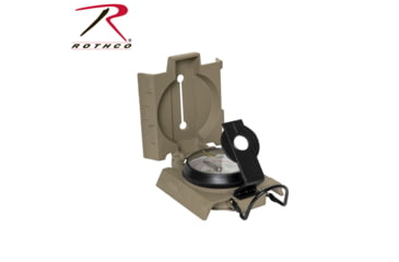 Image of Rothco Military Marching Compass with LED Light, Tan, 4664-Tan