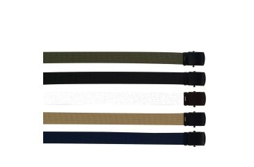 Image of Rothco Military Web Belts w/ Black Buckle, Black, 54, 4296-Black-54Inches
