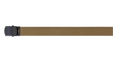 Image of Rothco Military Web Belts w/ Black Buckle, Coyote Brown, 54, 4683-CoyoteBrown-54Inches