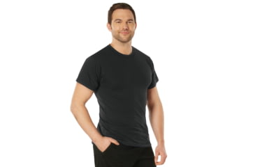 Image of Rothco Moisture Wicking T-Shirts, Black, Small, 9590-Black-S