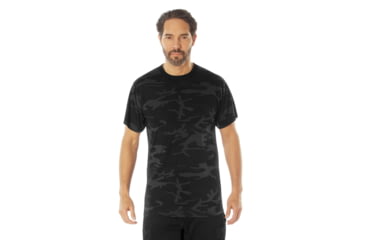 Image of Rothco Moisture Wicking T-Shirt - Men's, Midnight Black Camo, Extra Large, 12320-MidnightBlackCamo-XL