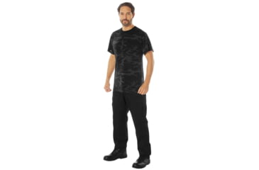 Image of Rothco Moisture Wicking T-Shirts - Mens, XL, Midnight Black Camo, 12320-MidnightBlackCamo-XL