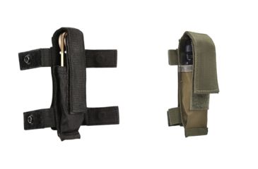 Image of Rothco MOLLE Compatible Knife / Flashlight Sheath, Black, Olive Drab