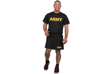 Image of Rothco Physical Training Shirt, Black/Gold, XL, 46020-XL