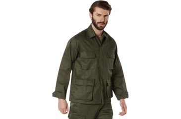 Image of Rothco Poly/Cotton Twill Solid BDU Shirts, Olive Drab, XL, 7837-XL