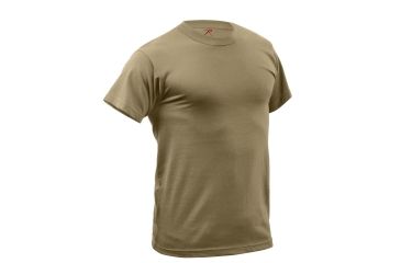 Image of Rothco Quick Dry Moisture Wicking T-shirt, AR 670-1 Coyote Brown, M, 67947-AR670-1CoyoteBrown-M