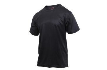 Image of Rothco Quick Dry Moisture Wicking T-shirt, Black, Small, 2735-Black-S