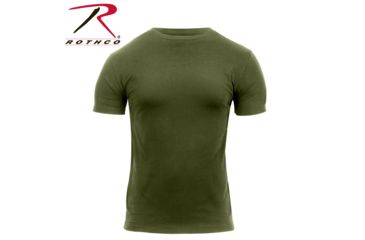 Image of Rothco Quick Dry Moisture Wicking T-shirt, Olive Drab, Small, 2423-OliveDrab-S