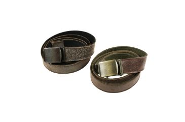Image of Rothco Reversible Vintage Leather/Poly Web Belt, Black Leather / Black Poly, 44, 4306-BlackLeatherBlackPoly-44Inches