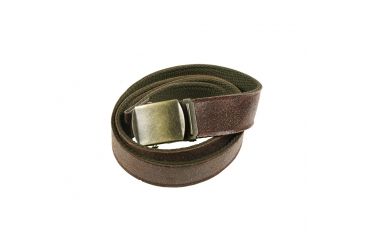 Image of Rothco Reversible Vintage Leather/Poly Web Belt, Brown Leather / OD Poly, 4307-BrownLeatherODPoly