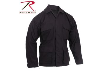Image of Rothco Rip-Stop B.D.U. Shirt, Black, Extra Small, 5920-Black-XS