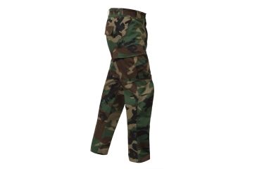 Image of Rothco Rip-Stop BDU Pant, Woodland Camo, Extra Large Short, 5957-WoodlandCamo-XL-Short39-43Waist2612-2912Length