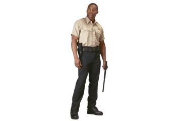 Image of Rothco Short Sleeve Uniform Shirt, Khaki, XL, 30035-Khaki-XL