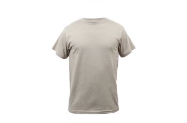 Image of Rothco Solid Color 100% Cotton T-Shirt, Desert Sand, Small, 8570-DesertSand-S