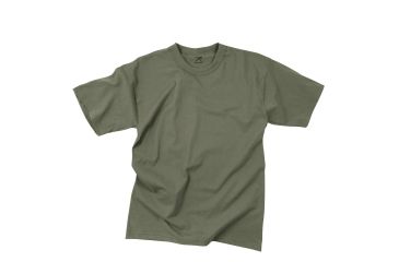 Image of Rothco Solid Color 100% Cotton T-Shirt, Foliage Green, Small, 6370-FoliageGreen-S