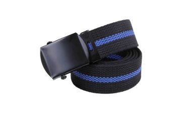 Image of Rothco Thin Blue Line Web Belt, 54, 4636-54Inches