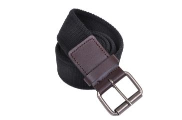 Image of Rothco Vintage Single Prong Web Belt With Leather Accents, Small, 4371-S