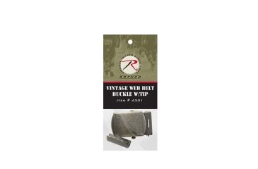 Image of Rothco Vintage Web Belt Buckle &amp; Tip Pack, Brass, 4301-Brass