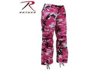 Image of Rothco Paratrooper Colored Camo Fatigues - Women's, Pink Camo, Small, 3781-PinkCamo-S