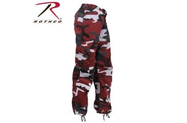Image of Rothco Paratrooper Colored Camo Fatigues - Women's, Red Camo, Small, 3782-RedCamo-S