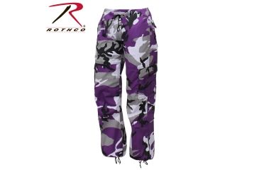 Image of Rothco Paratrooper Colored Camo Fatigues - Women's, Ultra Violet Camo, Extra Small, 3783-UltraVioletCamo-XS