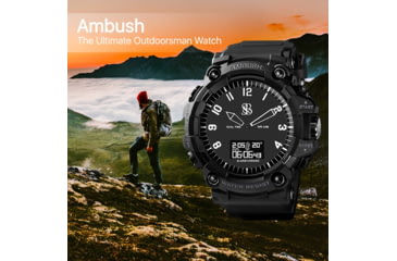 Image of S&amp;B Watches Ambush Sport Watch, Black Case W/ Black Dial, 54mm, AMB301