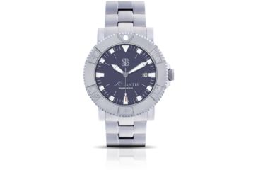 Image of Smith &amp; Bradley Watches Atlantis Pro Automatic Watch, Silver Case/Blue Dial, 44mm, ATPR104