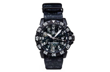Image of S&amp;B Watches SANS-13 KRYPTEK Tactical Watch, Black Case W/ Nox Black Dial, 42mm, SAKR201