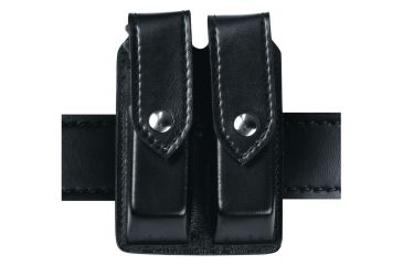 Image of Safariland 277 Quad Magazine Pouch, 1911 Government Style, STX Baset Weave Black W/ Hidden Snap 277-53-48HS