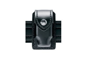 Image of Safariland 307 Weapon Light / EDW Cart. Holder, Streamlight TLR-2, Plain Black W/ Hidden Snap 307-12-2HS