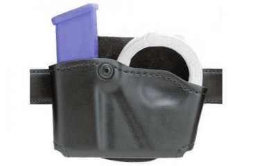 Image of Safariland 573 Concealment Magazine Holder, Paddle, Single w/Cuff Pouch - Plain White, Ambidextrous