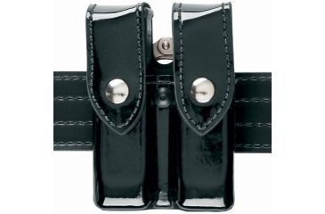 Image of Safariland 72 Mag/Cuff Pouch, Top Flap - Basket Black, Ambidextrous 72-76-4