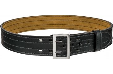 Image of Safariland 87 Suede Lined Belt, Plain Black, Chrome Buckle - Waist 36 in