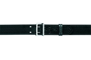Image of Safariland 87 Suede Lined Belt, Plain Black, Chrome Buckle - Waist 24 in